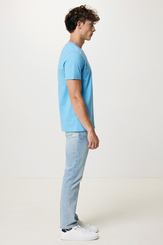 IQONIQ Bryce T-Shirt aus recycelter Baumwolle tranquil blue bedrucken, Art.-Nr. T9100.010.XXXL