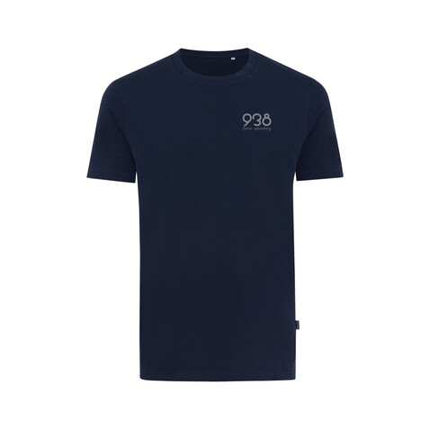 IQONIQ Bryce T-Shirt aus recycelter Baumwolle navy blau bedrucken, Art.-Nr. T9100.002.4XL