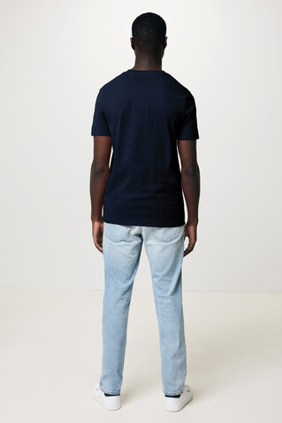 IQONIQ Bryce T-Shirt aus recycelter Baumwolle navy blau bedrucken, Art.-Nr. T9100.002.4XL