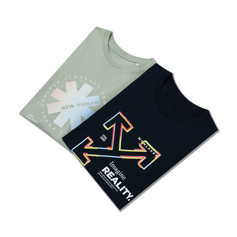 IQONIQ Bryce T-Shirt aus recycelter Baumwolle schwarz bedrucken, Art.-Nr. T9100.001.XXXL