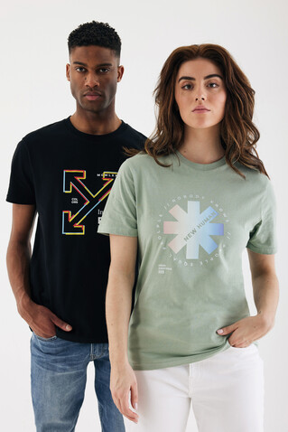 IQONIQ Bryce T-Shirt aus recycelter Baumwolle schwarz bedrucken, Art.-Nr. T9100.001.XXXL