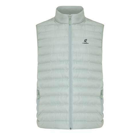 IQONIQ Meru Herren Bodywarmer aus recyceltem Polyester Iceberg green bedrucken, Art.-Nr. T1702.023.M