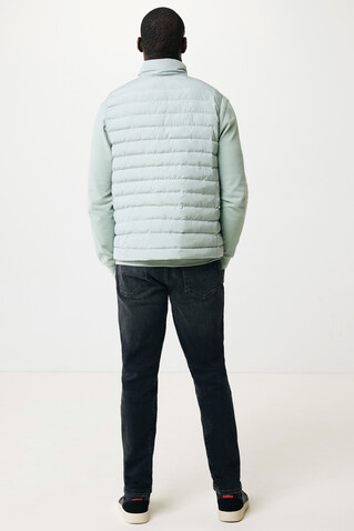 IQONIQ Meru Herren Bodywarmer aus recyceltem Polyester Iceberg green bedrucken, Art.-Nr. T1702.023.M