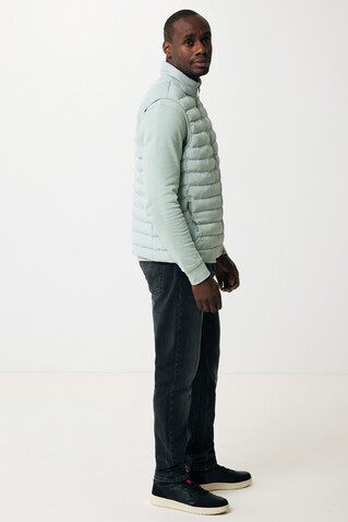 IQONIQ Meru Herren Bodywarmer aus recyceltem Polyester Iceberg green bedrucken, Art.-Nr. T1702.023.M
