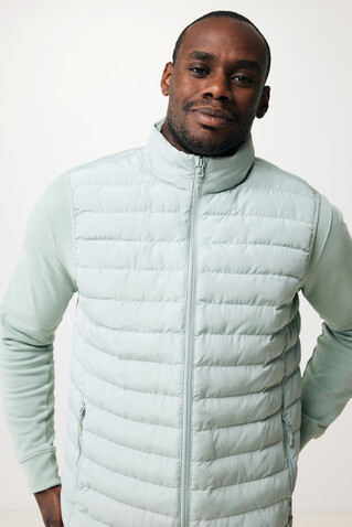 IQONIQ Meru Herren Bodywarmer aus recyceltem Polyester Iceberg green bedrucken, Art.-Nr. T1702.023.M