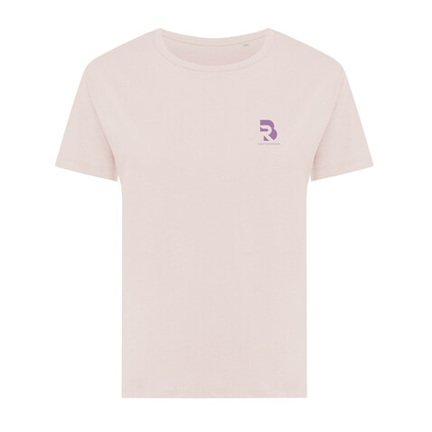 IQONIQ Yala Damen T-Shirt aus recycelter Baumwolle cloud pink bedrucken, Art.-Nr. T4100.039.L