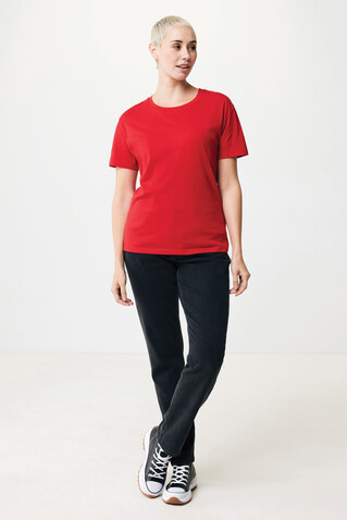 IQONIQ Yala Damen T-Shirt aus recycelter Baumwolle rot bedrucken, Art.-Nr. T4100.029.XXS