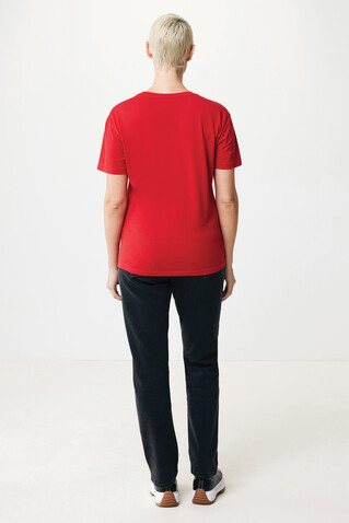 IQONIQ Yala Damen T-Shirt aus recycelter Baumwolle rot bedrucken, Art.-Nr. T4100.029.XXS
