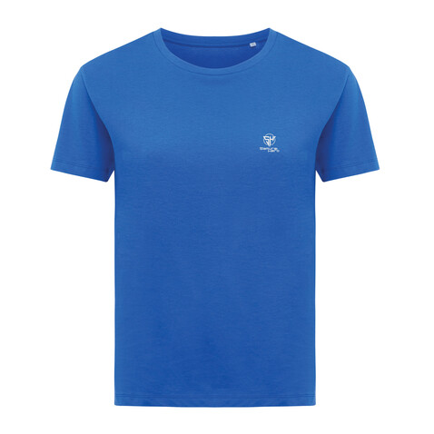 IQONIQ Yala Damen T-Shirt aus recycelter Baumwolle Königsblau bedrucken, Art.-Nr. T4100.025.XXS