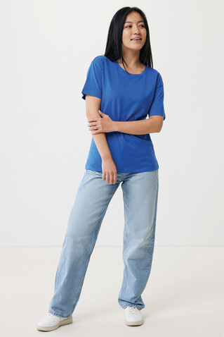IQONIQ Yala Damen T-Shirt aus recycelter Baumwolle Königsblau bedrucken, Art.-Nr. T4100.025.XXS