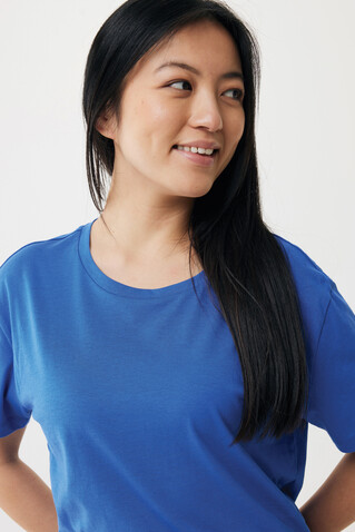 IQONIQ Yala Damen T-Shirt aus recycelter Baumwolle Königsblau bedrucken, Art.-Nr. T4100.025.XXS