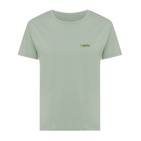 IQONIQ Yala Damen T-Shirt aus recycelter Baumwolle Iceberg green bedrucken, Art.-Nr. T4100.023.XXL
