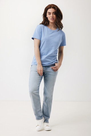 IQONIQ Yala Damen T-Shirt aus recycelter Baumwolle sky blue bedrucken, Art.-Nr. T4100.022.XXS