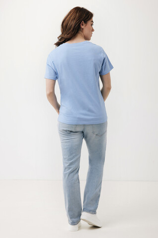 IQONIQ Yala Damen T-Shirt aus recycelter Baumwolle sky blue bedrucken, Art.-Nr. T4100.022.XXS
