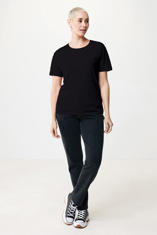 IQONIQ Yala Damen T-Shirt aus recycelter Baumwolle schwarz bedrucken, Art.-Nr. T4100.001.XL