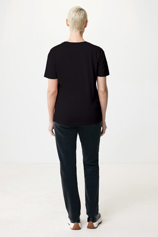 IQONIQ Yala Damen T-Shirt aus recycelter Baumwolle schwarz bedrucken, Art.-Nr. T4100.001.XL