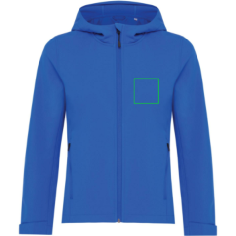 IQONIQ Makalu Damen Softshelljacke aus recyceltem Polyester Königsblau bedrucken, Art.-Nr. T4700.025.XXL