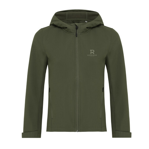 IQONIQ Makalu Damen Softshelljacke aus recyceltem Polyester khaki bedrucken, Art.-Nr. T4700.020.L