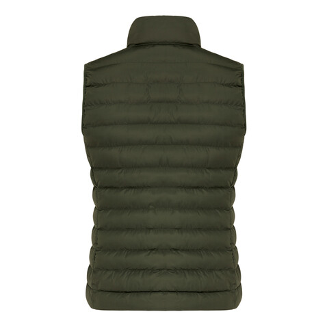 IQONIQ Meru Damen Bodywarmer aus recyceltem Polyester khaki bedrucken, Art.-Nr. T4702.020.XL