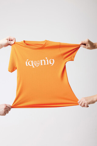 IQONIQ Koli Kids T-Shirt aus recycelter Baumwolle orange bedrucken, Art.-Nr. T6100.044.910 IQONIQ Koli Kids T-Shirt aus recycelter Baumwolle orange bedrucken, Art.-Nr. T6100.044.910
