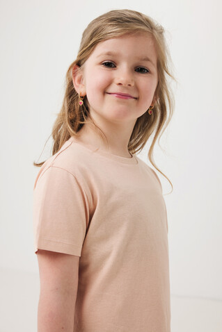 IQONIQ Koli Kids T-Shirt aus recycelter Baumwolle peach nectar bedrucken, Art.-Nr. T6100.038.56