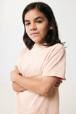 IQONIQ Koli Kids T-Shirt aus recycelter Baumwolle peach nectar bedrucken, Art.-Nr. T6100.038.56