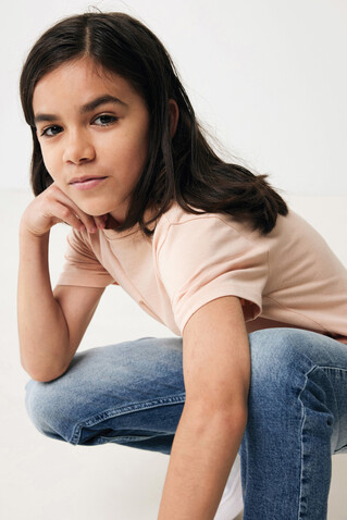IQONIQ Koli Kids T-Shirt aus recycelter Baumwolle peach nectar bedrucken, Art.-Nr. T6100.038.56