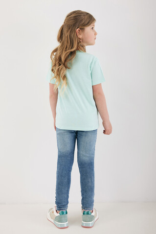 IQONIQ Koli Kids T-Shirt aus recycelter Baumwolle crushed mint bedrucken, Art.-Nr. T6100.037.56