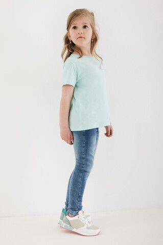 IQONIQ Koli Kids T-Shirt aus recycelter Baumwolle crushed mint bedrucken, Art.-Nr. T6100.037.56