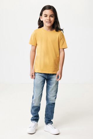 IQONIQ Koli Kids T-Shirt aus recycelter Baumwolle ochre yellow bedrucken, Art.-Nr. T6100.021.78