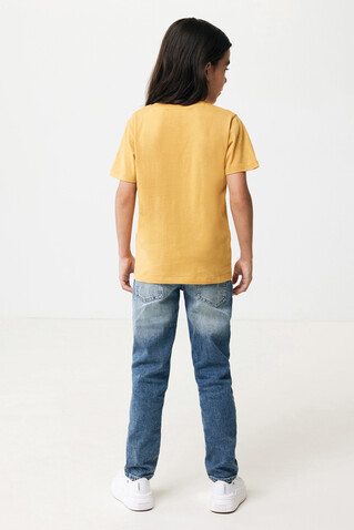 IQONIQ Koli Kids T-Shirt aus recycelter Baumwolle ochre yellow bedrucken, Art.-Nr. T6100.021.78