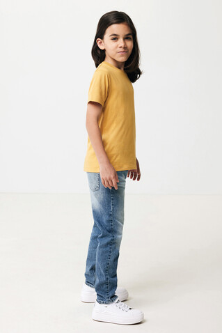IQONIQ Koli Kids T-Shirt aus recycelter Baumwolle ochre yellow bedrucken, Art.-Nr. T6100.021.78