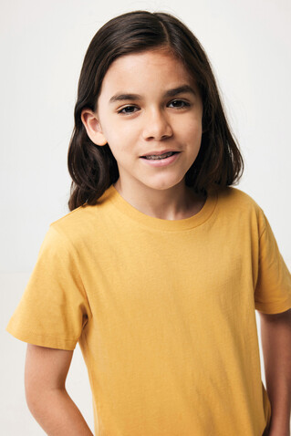 IQONIQ Koli Kids T-Shirt aus recycelter Baumwolle ochre yellow bedrucken, Art.-Nr. T6100.021.78