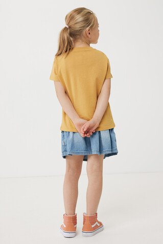 IQONIQ Koli Kids T-Shirt aus recycelter Baumwolle ochre yellow bedrucken, Art.-Nr. T6100.021.78