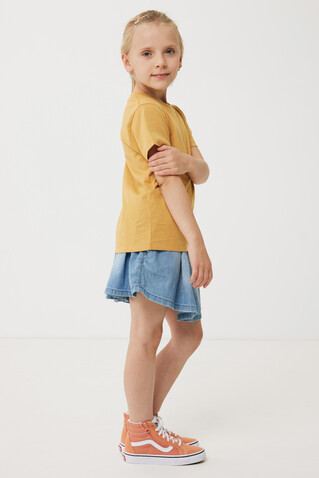 IQONIQ Koli Kids T-Shirt aus recycelter Baumwolle ochre yellow bedrucken, Art.-Nr. T6100.021.78