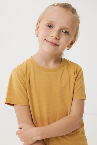 IQONIQ Koli Kids T-Shirt aus recycelter Baumwolle ochre yellow bedrucken, Art.-Nr. T6100.021.78