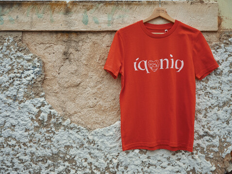 IQONIQ Koli Kids T-Shirt aus recycelter Baumwolle ochre yellow bedrucken, Art.-Nr. T6100.021.78