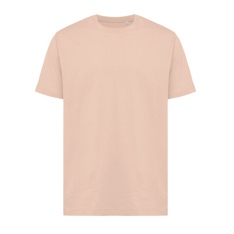 IQONIQ Kakadu relaxed T-Shirt aus recycelter Baumwolle peach nectar bedrucken, Art.-Nr. T9103.038.XS