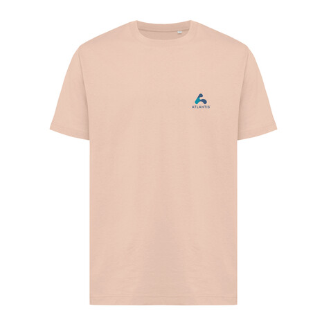 IQONIQ Kakadu relaxed T-Shirt aus recycelter Baumwolle peach nectar bedrucken, Art.-Nr. T9103.038.XS