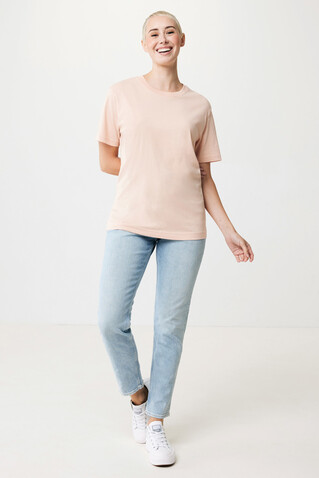 IQONIQ Kakadu relaxed T-Shirt aus recycelter Baumwolle peach nectar bedrucken, Art.-Nr. T9103.038.XS
