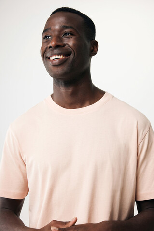 IQONIQ Kakadu relaxed T-Shirt aus recycelter Baumwolle peach nectar bedrucken, Art.-Nr. T9103.038.XS
