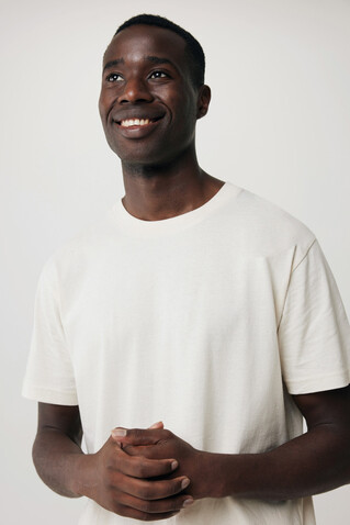IQONIQ Kakadu relaxed T-Shirt aus recycelter Baumwolle natural raw bedrucken, Art.-Nr. T9103.018.XS