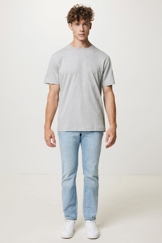 IQONIQ Kakadu relaxed T-Shirt aus recycelter Baumwolle heather grey bedrucken, Art.-Nr. T9103.013.XXS