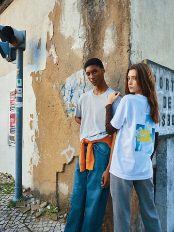 IQONIQ Kakadu relaxed T-Shirt aus recycelter Baumwolle heather grey bedrucken, Art.-Nr. T9103.013.XXS
