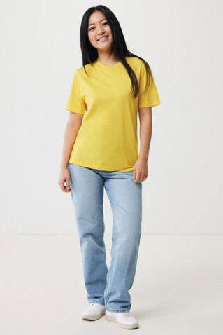 IQONIQ Sierra Lightweight T-Shirt aus recycelter Baumwolle gelb bedrucken, Art.-Nr. T9104.045.M