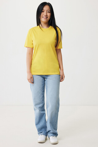 IQONIQ Sierra Lightweight T-Shirt aus recycelter Baumwolle gelb bedrucken, Art.-Nr. T9104.045.M