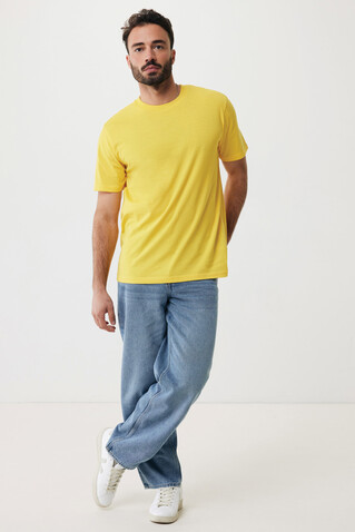 IQONIQ Sierra Lightweight T-Shirt aus recycelter Baumwolle gelb bedrucken, Art.-Nr. T9104.045.M