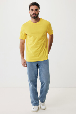 IQONIQ Sierra Lightweight T-Shirt aus recycelter Baumwolle gelb bedrucken, Art.-Nr. T9104.045.M