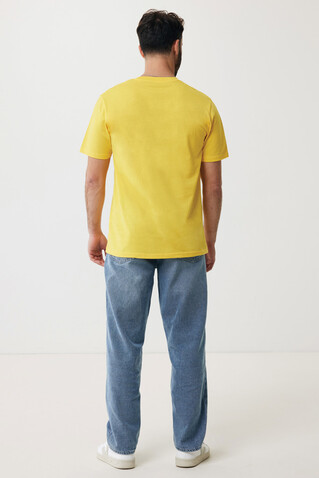 IQONIQ Sierra Lightweight T-Shirt aus recycelter Baumwolle gelb bedrucken, Art.-Nr. T9104.045.M