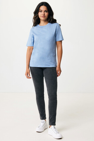 IQONIQ Sierra Lightweight T-Shirt aus recycelter Baumwolle light heather blue bedrucken, Art.-Nr. T9104.042.XXXL